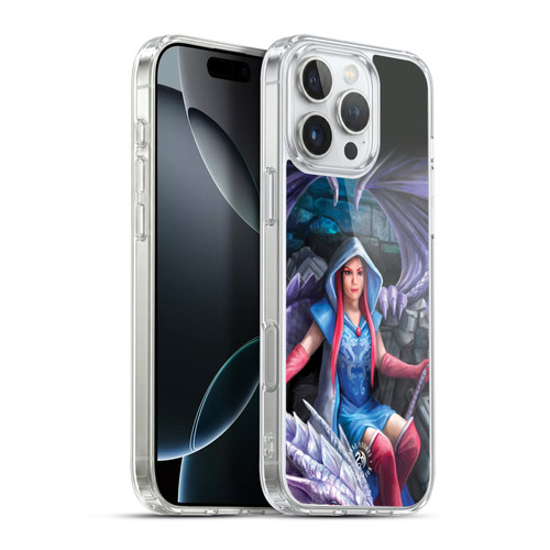 Anne Stokes Fantasy Characters Dragon Mage Throne Soft Gel Case for Apple iPhone 16 Pro Max & MagSafe