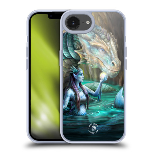 Anne Stokes Fantasy Characters Merfolk Dragon Soft Gel Case for Apple iPhone 16e & MagSafe