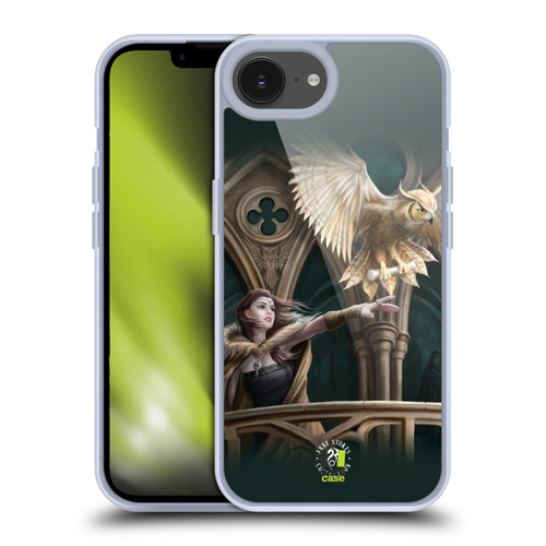 Anne Stokes Fantasy Characters Owl Messenger Soft Gel Case for Apple iPhone 16e & MagSafe