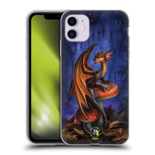Anne Stokes Fantasy Collection Mushroom Dragon Soft Gel Case for Apple iPhone 11