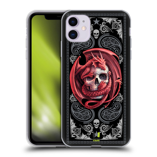 Anne Stokes Fantasy Collection Skull Embrace Soft Gel Case for Apple iPhone 11
