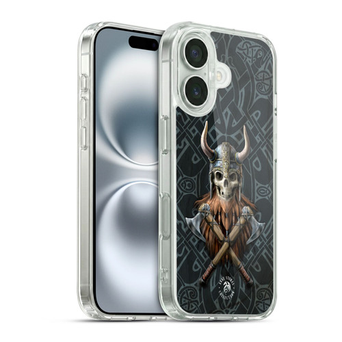 Anne Stokes Fantasy Collection Viking Skull Soft Gel Case for Apple iPhone 16 & MagSafe