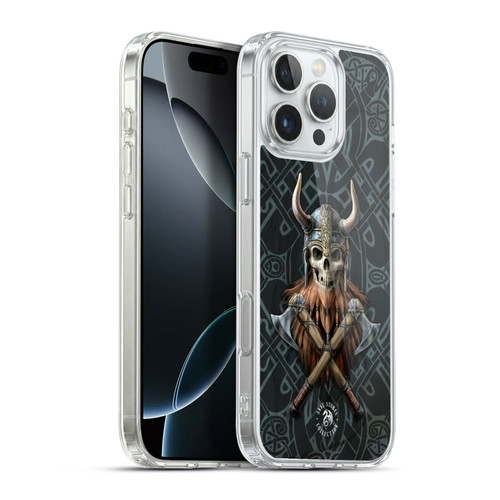 Anne Stokes Fantasy Collection Viking Skull Soft Gel Case for Apple iPhone 16 Pro Max & MagSafe