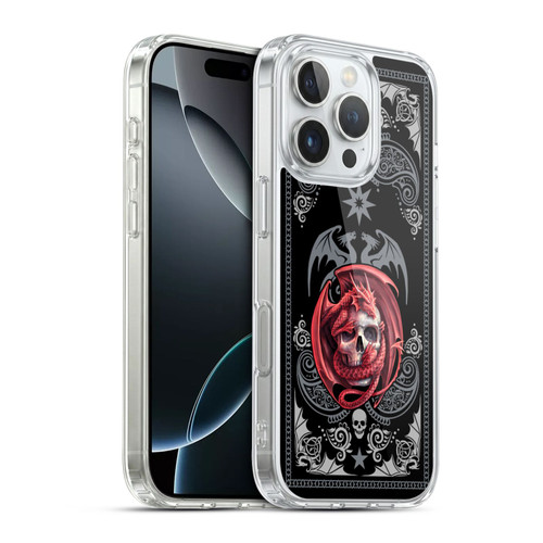 Anne Stokes Fantasy Collection Skull Embrace Soft Gel Case for Apple iPhone 16 Pro & MagSafe