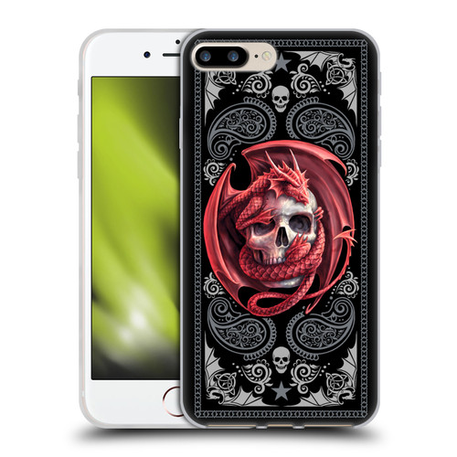 Anne Stokes Fantasy Collection Skull Embrace Soft Gel Case for Apple iPhone 7 Plus / iPhone 8 Plus & MagSafe