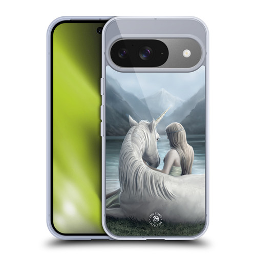 Anne Stokes Fantasy Characters Beyond Words Unicorn Soft Gel Case for Google Pixel 9 / Pixel 9 Pro