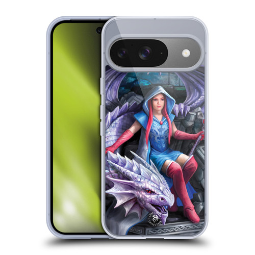 Anne Stokes Fantasy Characters Dragon Mage Throne Soft Gel Case for Google Pixel 9 / Pixel 9 Pro