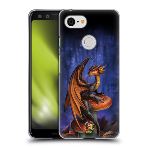 Anne Stokes Fantasy Collection Mushroom Dragon Soft Gel Case for Google Pixel 3