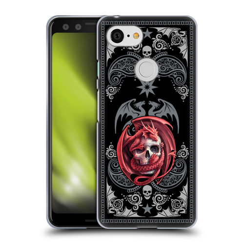 Anne Stokes Fantasy Collection Skull Embrace Soft Gel Case for Google Pixel 3
