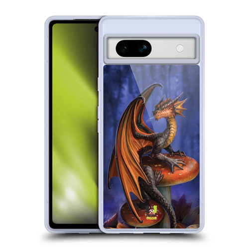 Anne Stokes Fantasy Collection Mushroom Dragon Soft Gel Case for Google Pixel 7a