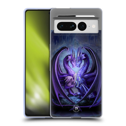 Anne Stokes Fantasy Collection Raising Dragons Soft Gel Case for Google Pixel 7 Pro