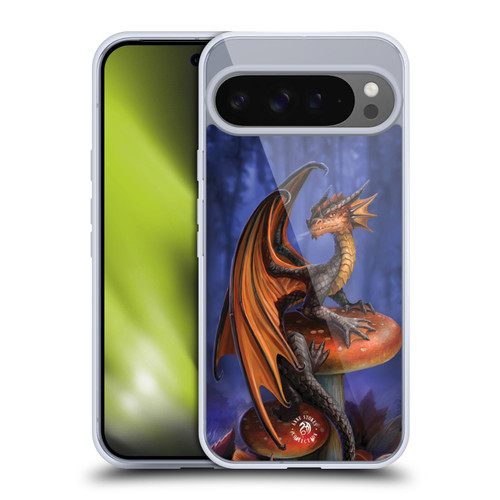 Anne Stokes Fantasy Collection Mushroom Dragon Soft Gel Case for Google Pixel 9 Pro XL