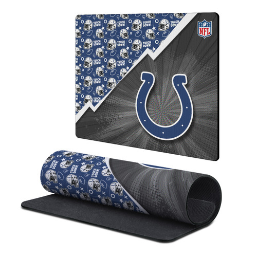 NFL Indianapolis Colts Helmet Pattern Gaming Office Desk PC Keyboard Mouse Mat Pad 9.84 x 11.81 x 0.12 inches (250 x 300 mm) - S