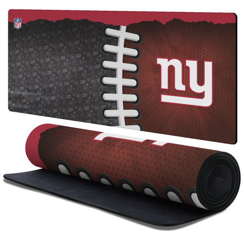 NFL New York Giants Football Patterns Gaming Office Desk PC Keyboard Mouse Mat Pad 37.4 x 15.75 x 0.16 inches (900 x 400 mm) - XL