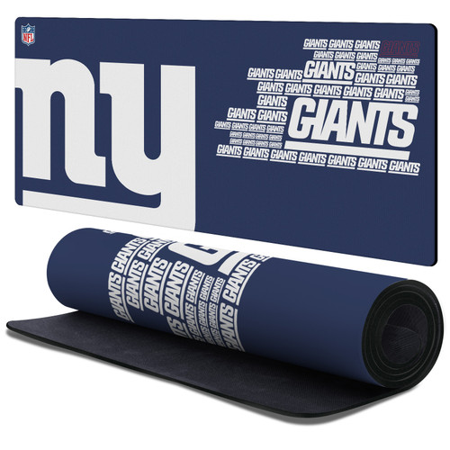 NFL New York Giants Logotype Gaming Office Desk PC Keyboard Mouse Mat Pad 37.4 x 15.75 x 0.16 inches (900 x 400 mm) - XL