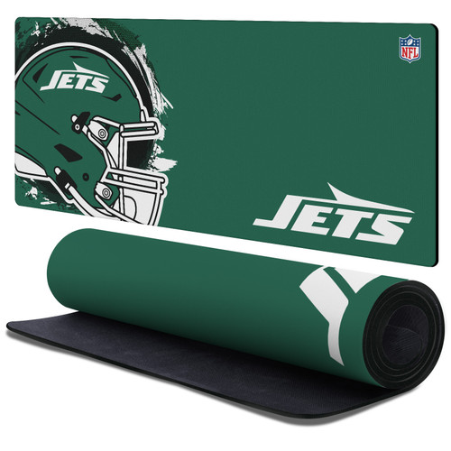 NFL New York Jets Splatter Gaming Office Desk PC Keyboard Mouse Mat Pad 37.4 x 15.75 x 0.16 inches (900 x 400 mm) - XL