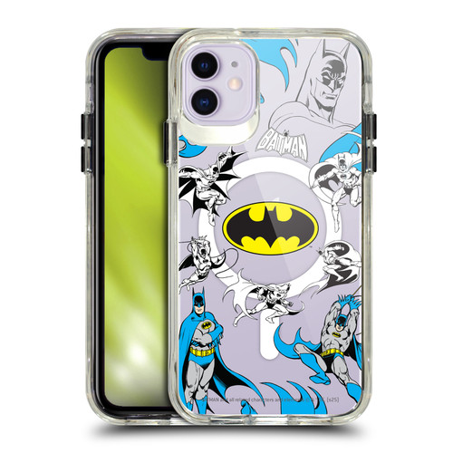 Batman DC Comics Logos and Comics Action SHOCKPROOF BUMPER CASE COMPATIBLE WITH Apple iPhone 11 & MAGSAFE