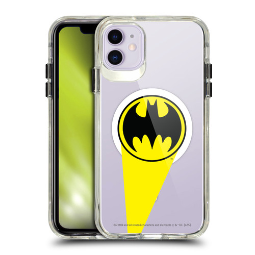 Batman DC Comics Logos and Comics Bat Signal SHOCKPROOF BUMPER CASE COMPATIBLE WITH Apple iPhone 11 & MAGSAFE