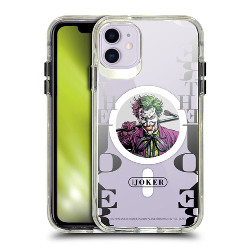 Batman DC Comics Logos and Comics Joker SHOCKPROOF BUMPER CASE COMPATIBLE WITH Apple iPhone 11 & MAGSAFE