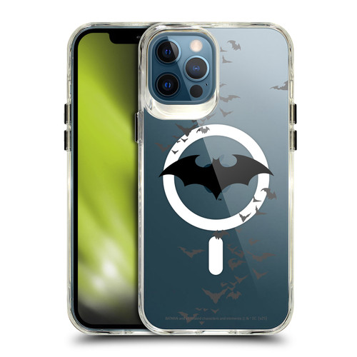 Batman DC Comics Logos and Comics Flying Bats SHOCKPROOF BUMPER CASE COMPATIBLE WITH Apple iPhone 12 Pro Max & MAGSAFE