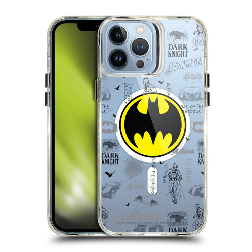Batman DC Comics Logos and Comics Collage SHOCKPROOF BUMPER CASE COMPATIBLE WITH Apple iPhone 13 Pro Max & MAGSAFE