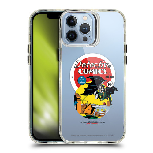 Batman DC Comics Logos and Comics First Appearance 1939 SHOCKPROOF BUMPER CASE COMPATIBLE WITH Apple iPhone 13 Pro Max & MAGSAFE