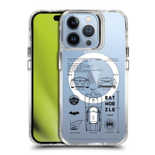Batman DC Comics Logos and Comics Batmobile SHOCKPROOF BUMPER CASE COMPATIBLE WITH Apple iPhone 13 Pro & MAGSAFE