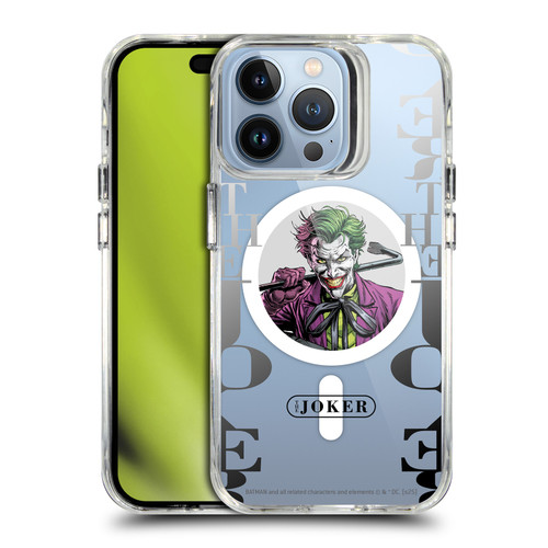 Batman DC Comics Logos and Comics Joker SHOCKPROOF BUMPER CASE COMPATIBLE WITH Apple iPhone 13 Pro & MAGSAFE