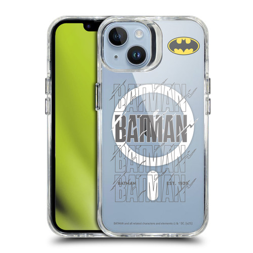 Batman DC Comics Logos and Comics Bold SHOCKPROOF BUMPER CASE COMPATIBLE WITH Apple iPhone 14 & MAGSAFE