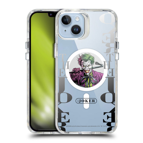 Batman DC Comics Logos and Comics Joker SHOCKPROOF BUMPER CASE COMPATIBLE WITH Apple iPhone 14 Plus & MAGSAFE