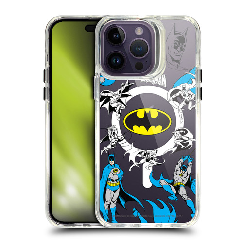 Batman DC Comics Logos and Comics Action SHOCKPROOF BUMPER CASE COMPATIBLE WITH Apple iPhone 14 Pro Max & MAGSAFE