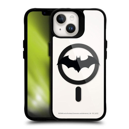 Batman DC Comics Logos and Comics Hush Collage BLACK SHOCKPROOF BUMPER CASE COMPATIBLE WITH Apple iPhone 14 & MAGSAFE
