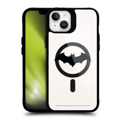 Batman DC Comics Logos and Comics Hush Collage BLACK SHOCKPROOF BUMPER CASE COMPATIBLE WITH Apple iPhone 14 Plus & MAGSAFE