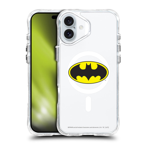 Batman DC Comics Logos and Comics Classic SHOCKPROOF BUMPER CASE COMPATIBLE WITH Apple iPhone 16 Plus & MAGSAFE