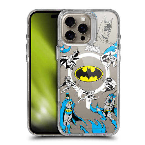 Batman DC Comics Logos and Comics Action SHOCKPROOF BUMPER CASE COMPATIBLE WITH Apple iPhone 16 Pro Max & MAGSAFE