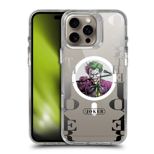 Batman DC Comics Logos and Comics Joker SHOCKPROOF BUMPER CASE COMPATIBLE WITH Apple iPhone 16 Pro Max & MAGSAFE