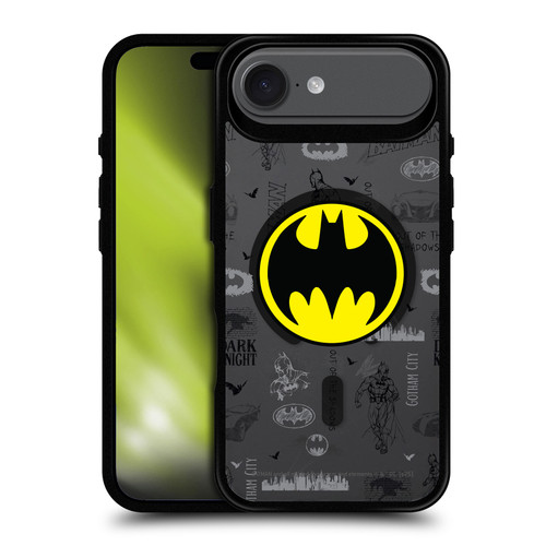 Batman DC Comics Logos and Comics Collage BLACK SHOCKPROOF BUMPER CASE COMPATIBLE WITH Apple iPhone 17 Air & MAGSAFE