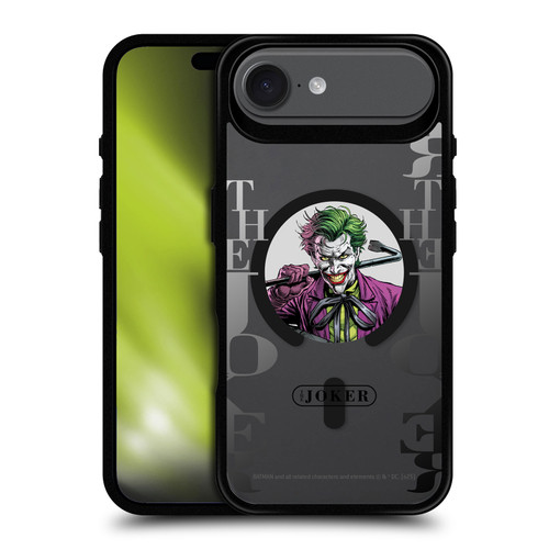 Batman DC Comics Logos and Comics Joker BLACK SHOCKPROOF BUMPER CASE COMPATIBLE WITH Apple iPhone 17 Air & MAGSAFE