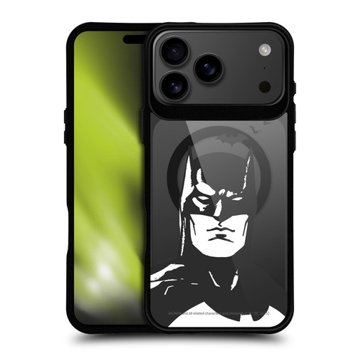 Batman DC Comics Logos and Comics Character Art BLACK SHOCKPROOF BUMPER CASE COMPATIBLE WITH Apple iPhone 17 Pro Max & MAGSAFE