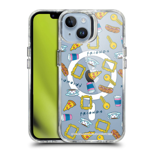 Friends TV Show Character Icons Vibrant SHOCKPROOF BUMPER CASE COMPATIBLE WITH Apple iPhone 14 & MAGSAFE