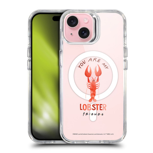 Friends TV Show Character Icons Lobster SHOCKPROOF BUMPER CASE COMPATIBLE WITH Apple iPhone 15 & MAGSAFE