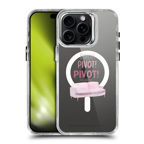 Friends TV Show Character Icons Pivot SHOCKPROOF BUMPER CASE COMPATIBLE WITH Apple iPhone 15 Pro Max & MAGSAFE