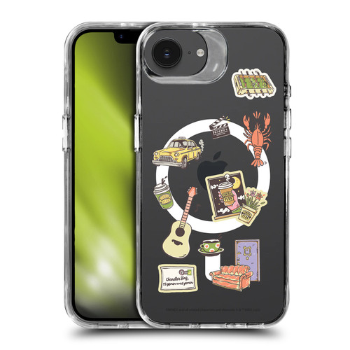 Friends TV Show Character Icons Icons SHOCKPROOF BUMPER CASE COMPATIBLE WITH Apple iPhone 16e / Apple iPhone 17e & MAGSAFE