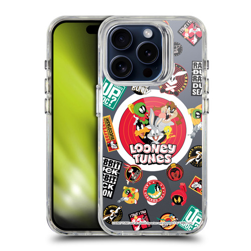 Looney Tunes Character Art Icons SHOCKPROOF BUMPER CASE COMPATIBLE WITH Apple iPhone 15 Pro & MAGSAFE