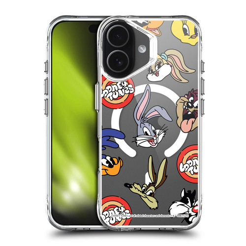 Looney Tunes Character Art Faces SHOCKPROOF BUMPER CASE COMPATIBLE WITH Apple iPhone 17 & MAGSAFE