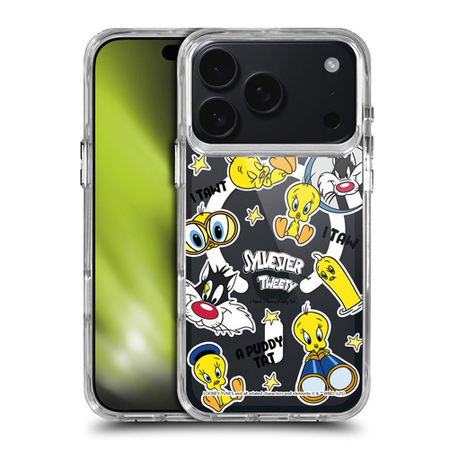 Looney Tunes Character Art Sylvester and Tweety SHOCKPROOF BUMPER CASE COMPATIBLE WITH Apple iPhone 17 Pro & MAGSAFE