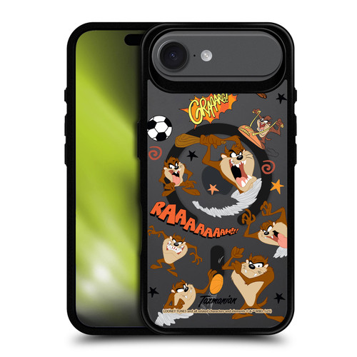 Looney Tunes Character Art Tasmanian Devil BLACK SHOCKPROOF BUMPER CASE COMPATIBLE WITH Apple iPhone 17 Air & MAGSAFE