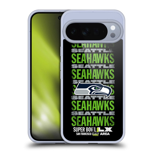 NFL 2026 Super Bowl LX Seahawks Black Soft Gel Case for Google Pixel 10 Pro XL