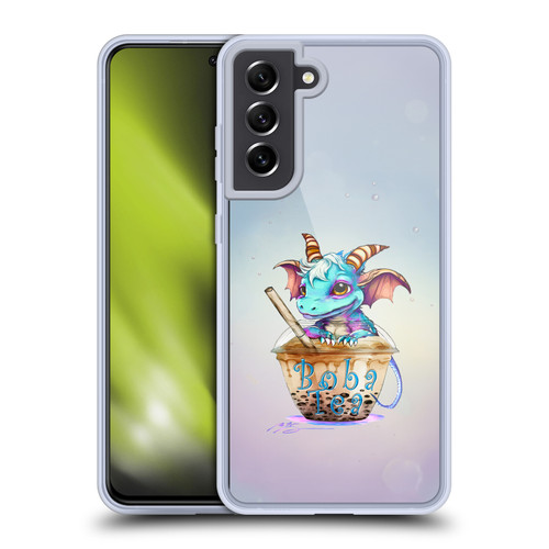 Ruth Thompson Cup O Dragons Boba Tea Soft Gel Case for Samsung Galaxy S21 FE 5G & MagSafe