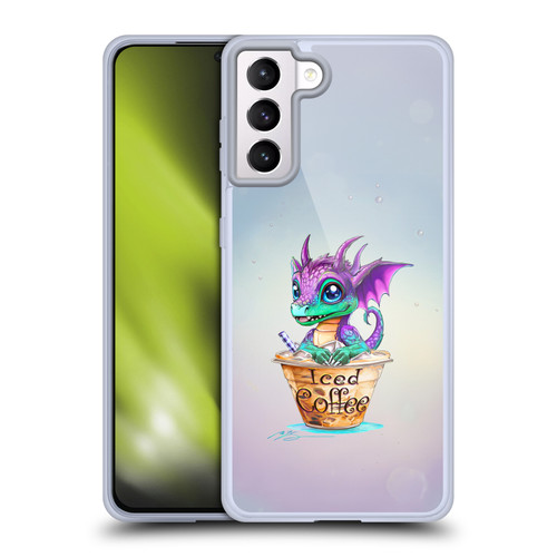 Ruth Thompson Cup O Dragons Iced Coffee Soft Gel Case for Samsung Galaxy S21+ 5G & MagSafe